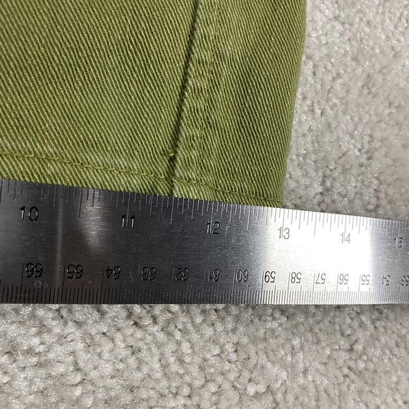 VTG Girbaud Cargo Shorts Mens 38 Green M+FG Strap Utility 90s Shuttle Y2K Grunge - Picture 11 of 12